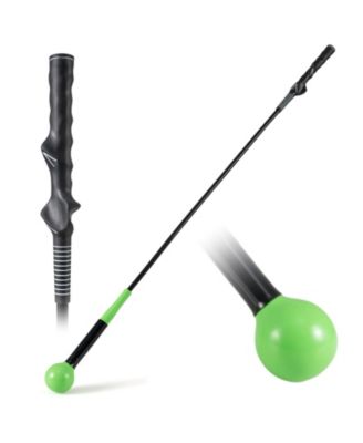 Golf Swing Trainer Stick with Weighted Head, 47"/40"/31.5" Practice Aid