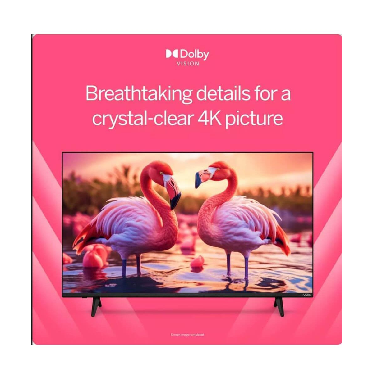 Vizio 55-inch 4K Uhd Led Smart Tv with Vrr, Alexa Compatible, Hdmi Cable, 12-Month Protection & Cleaning Kit
