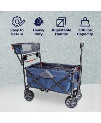 Collapsible Folding Heavy Duty Push Pull Utility Cart Wagon