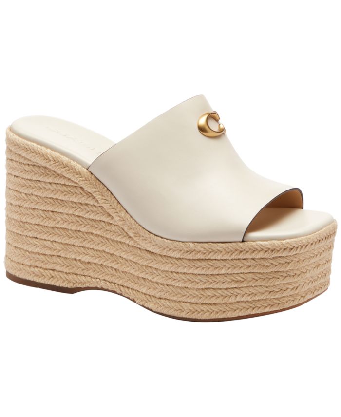 COACH Women's Platform Wedge Espadrille