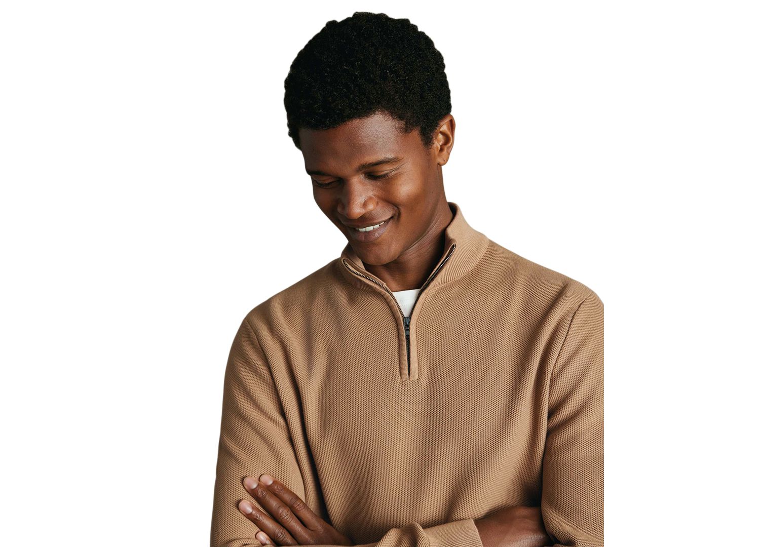 Men's Honeycomb Regular-Fit Knit Sweater