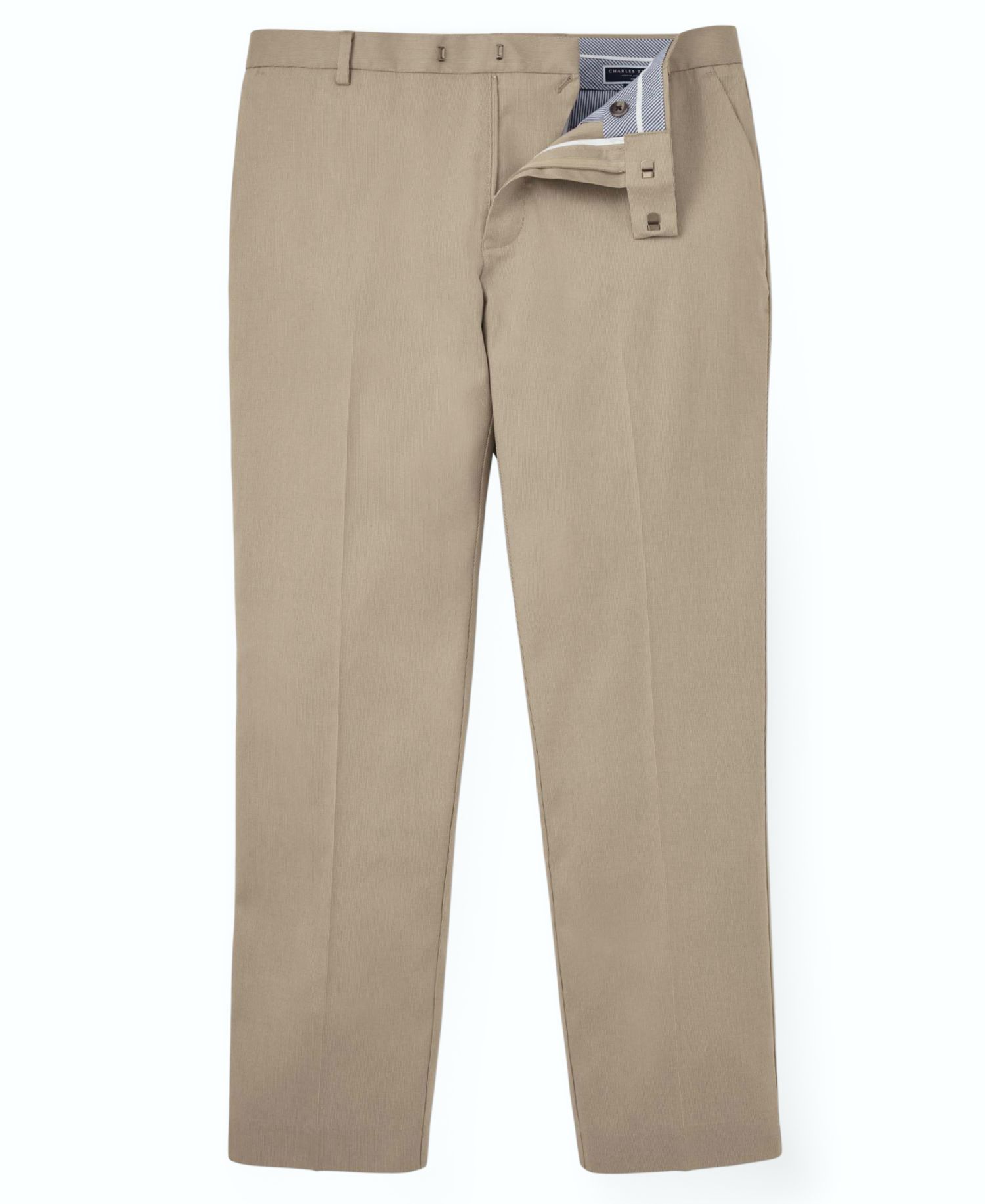 Men's Slim-Fit Smart Texture Trouser Pants