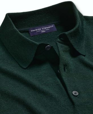 Men's Merino Wool Polo Sweater