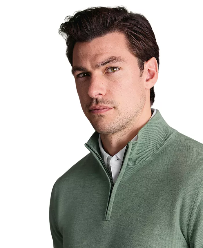 Men's Long-Sleeve Quarter-Zip Merino Wool Sweater - thumbnail 6