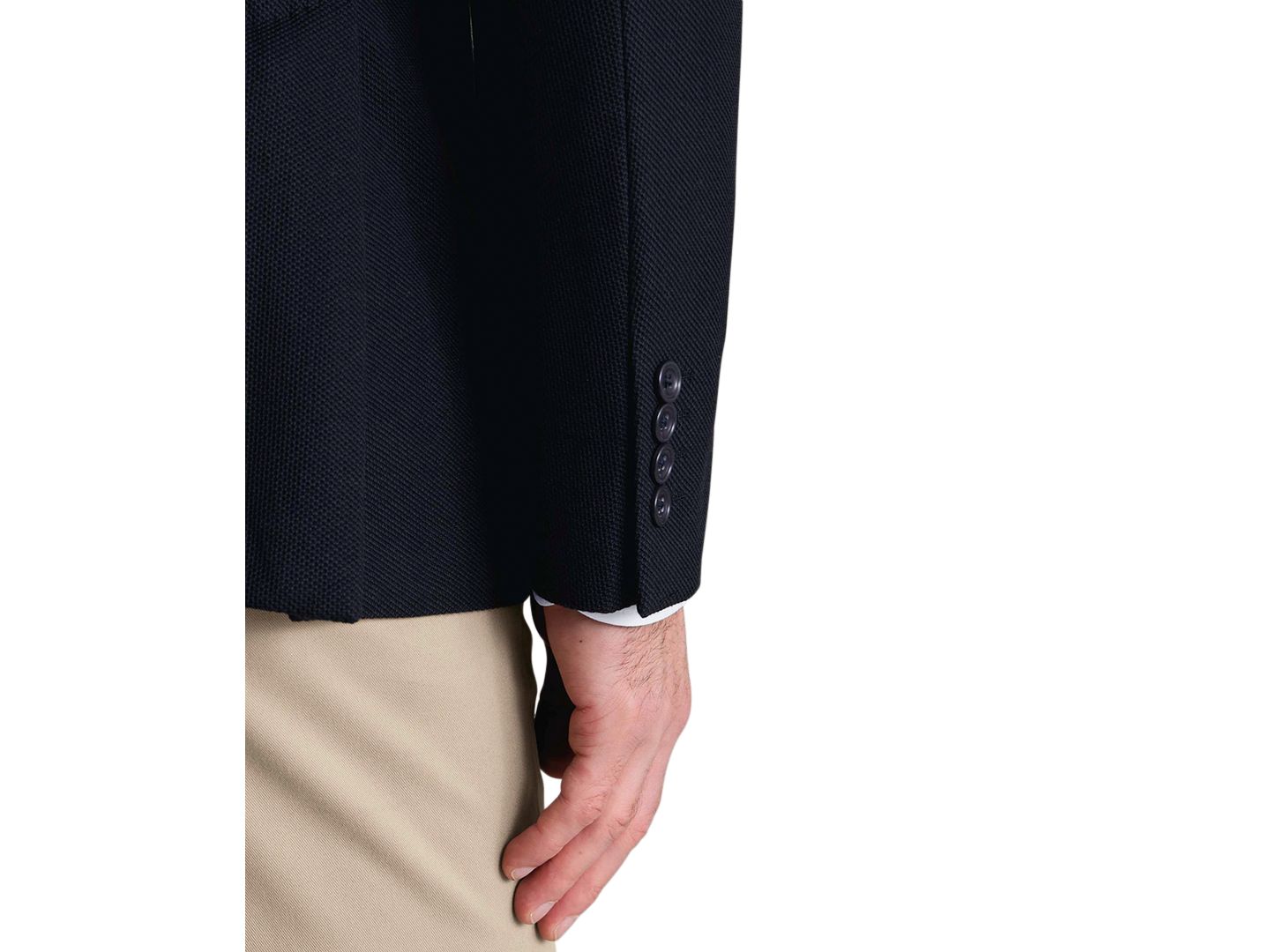 Мужской пиджак Charles Tyrwhitt Jersey Slim-Fit Blazer, цвет: Тёмно-синий — фото 3