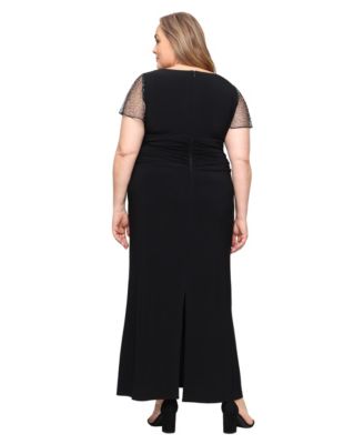 Plus Size Chiffon A-Line Dress