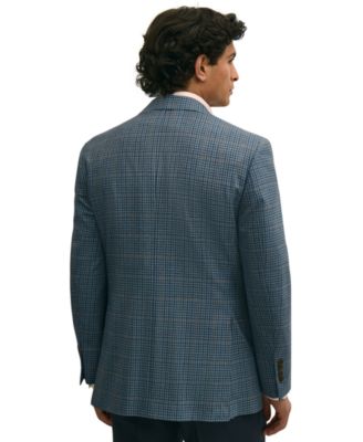 Brooks Brothers Men's Plaid Stretch Classic-Fit Suit Jacket