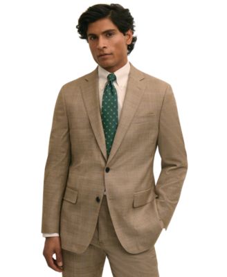 Brooks Brothers Men's Plaid Stretch Classic-Fit Suit Jacket