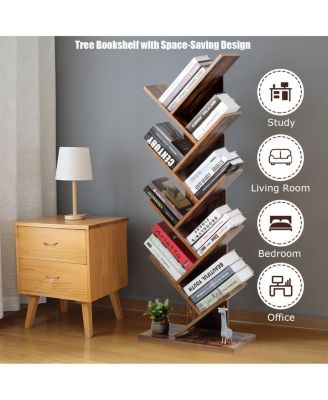 8-Tier Free Standing Tree Bookshelf