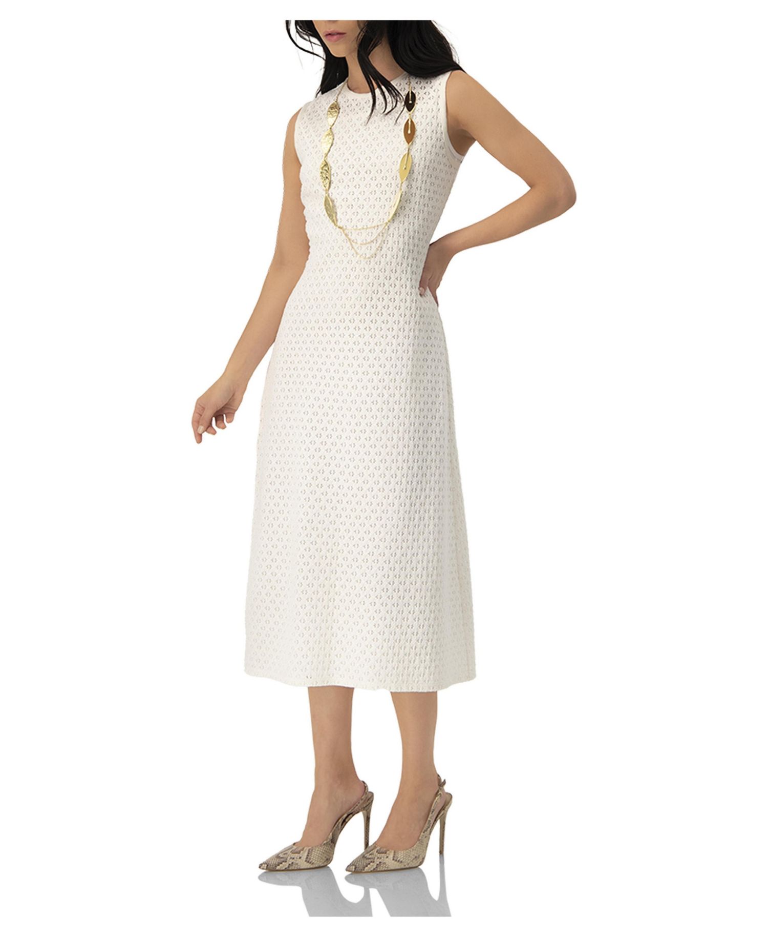 Women's Textured Midi Dress