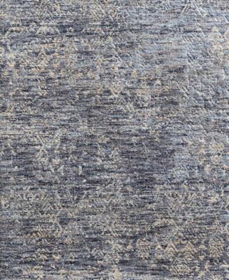 Pandora PAN-03 Dark Blue 2'6" x 12' Runner Area Rug