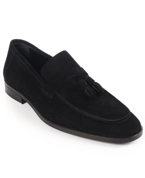 Мужские туфли VELLAPAIS Slip-On Tassel, цвет: Чёрный