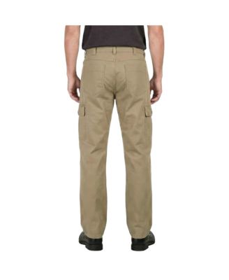 Men's Relaxed Straight Canvas Cargo Pocket Pants