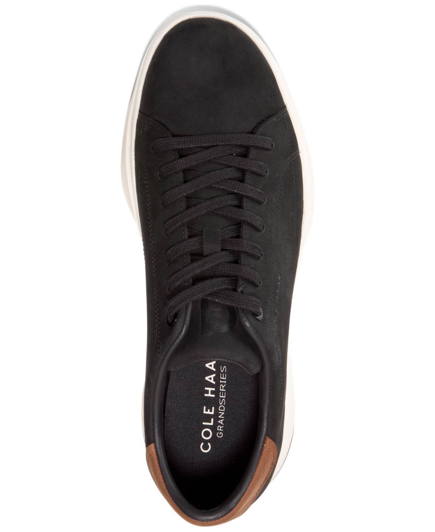 Мужские кроссовки Cole Haan GrandPro Tennis Lace-Up 2.0 Sneakers, цвет: Чёрный нубуковый — фото 4