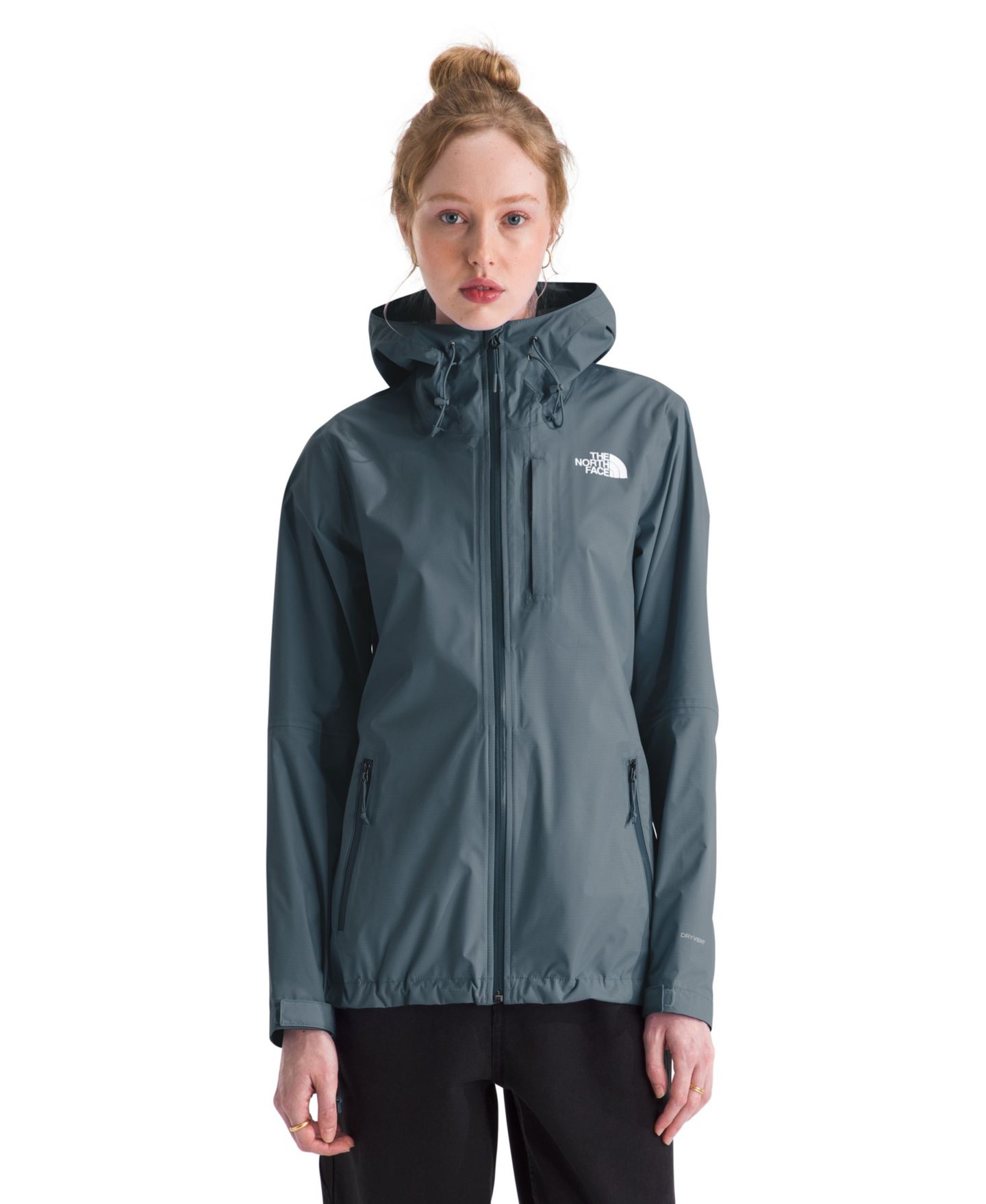 Женская куртка The North Face Alta Vista Hooded Rain, цвет: Серый — фото 1