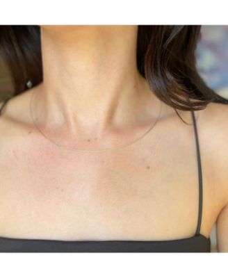 Solid 18K Yellow Gold Twisted Cable Collar Necklace 16 Inch or 18 Inch 0.5mm Wide Collar Necklace