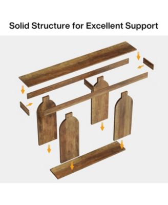 Farmhouse Wood Console Table, with U-Shaped Base