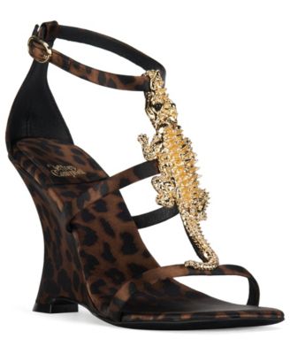 Women's Swamped Embellished Sculpted Wedge Sandals