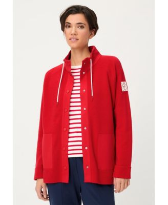 Women's Sporty Mock Knit Cardigan