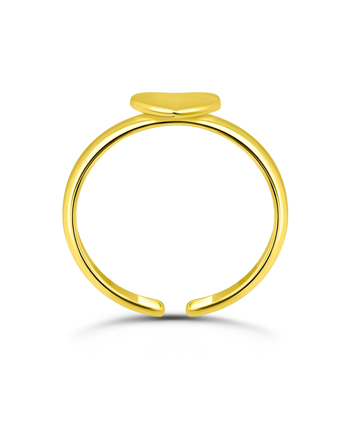 Giani Bernini Polish Heart Adjustable Toe Ring. Sterling Silver. Created for Macy's.