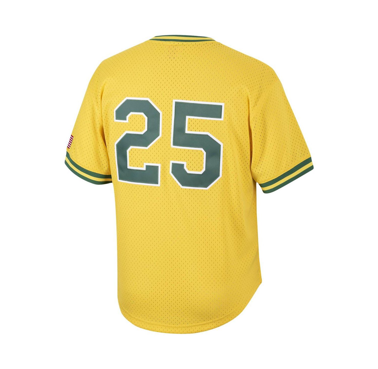 Men's Mark McGwire Gold Oakland Athletics Cooperstown Collection Mesh Batting Practice Jersey