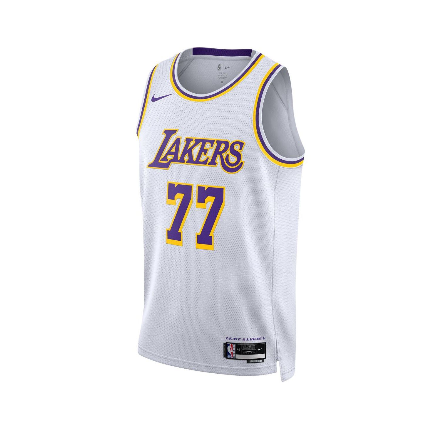 Men's Women's Luka Doncic White Los Angeles Lakers Swingman Jersey - Association Edition
