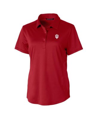 Women's Crimson Indiana Hoosiers Prospect Textured Stretch Polo Shirt