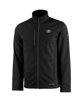 Men's Black San Francisco 49ers Evoke Eco Softshell Full-Zip Jacket