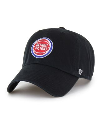Men's Black Detroit Pistons Clean Up Adjustable Hat