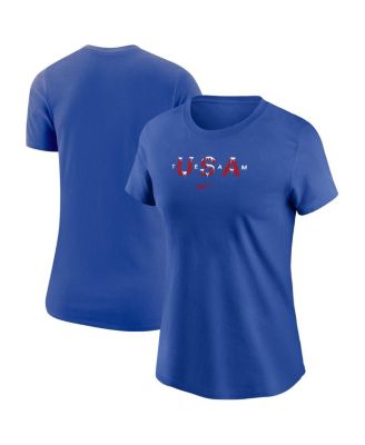 Women's Royal Team USA Snow T-Shirt