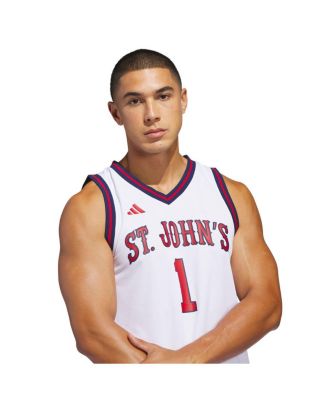 Men's White St. John's Red Storm Home Replica Basketball Jersey