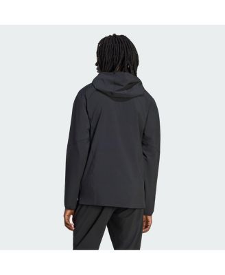 Men's Black LAFC Tiro Travel Full-Zip Hooded Windbreaker