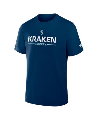 Men's Deep Sea Blue Seattle Kraken Authentic Pro Primary T-Shirt
