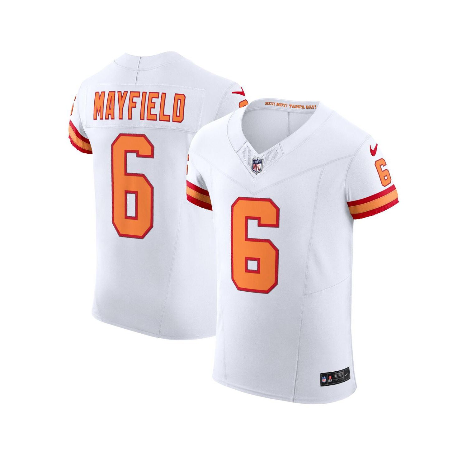 Men's Baker Mayfield White Tampa Bay Buccaneers The '76 Jersey Vapor F.U.S.E. Elite Jersey