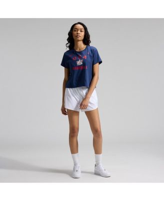 Women's Navy USA Baseball 2026 World Baseball Classic Mod Cropped T-Shirt