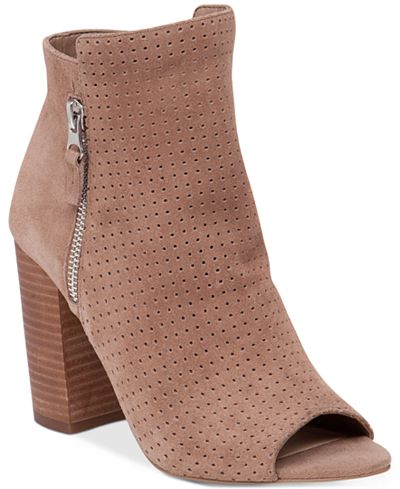 Jessica Simpson Keris Perforated Peep-Toe Booties