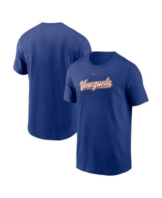 Men's Royal Venezuela Baseball 2026 World Baseball Classic Wordmark T-Shirt