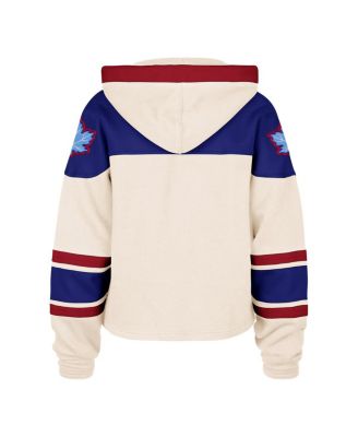 Women's Cream Hockey Canada Cropped Superior Lacer Hoodie