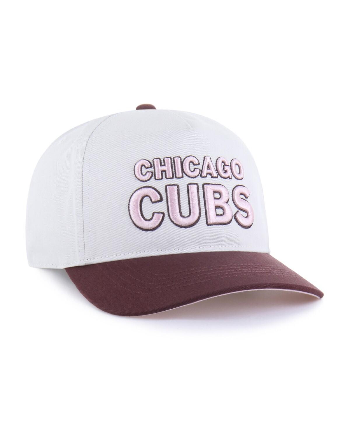 '47 Brand Men's Women's Stone/Burgundy Chicago Cubs Love Letter Adjustable Hitch Hat