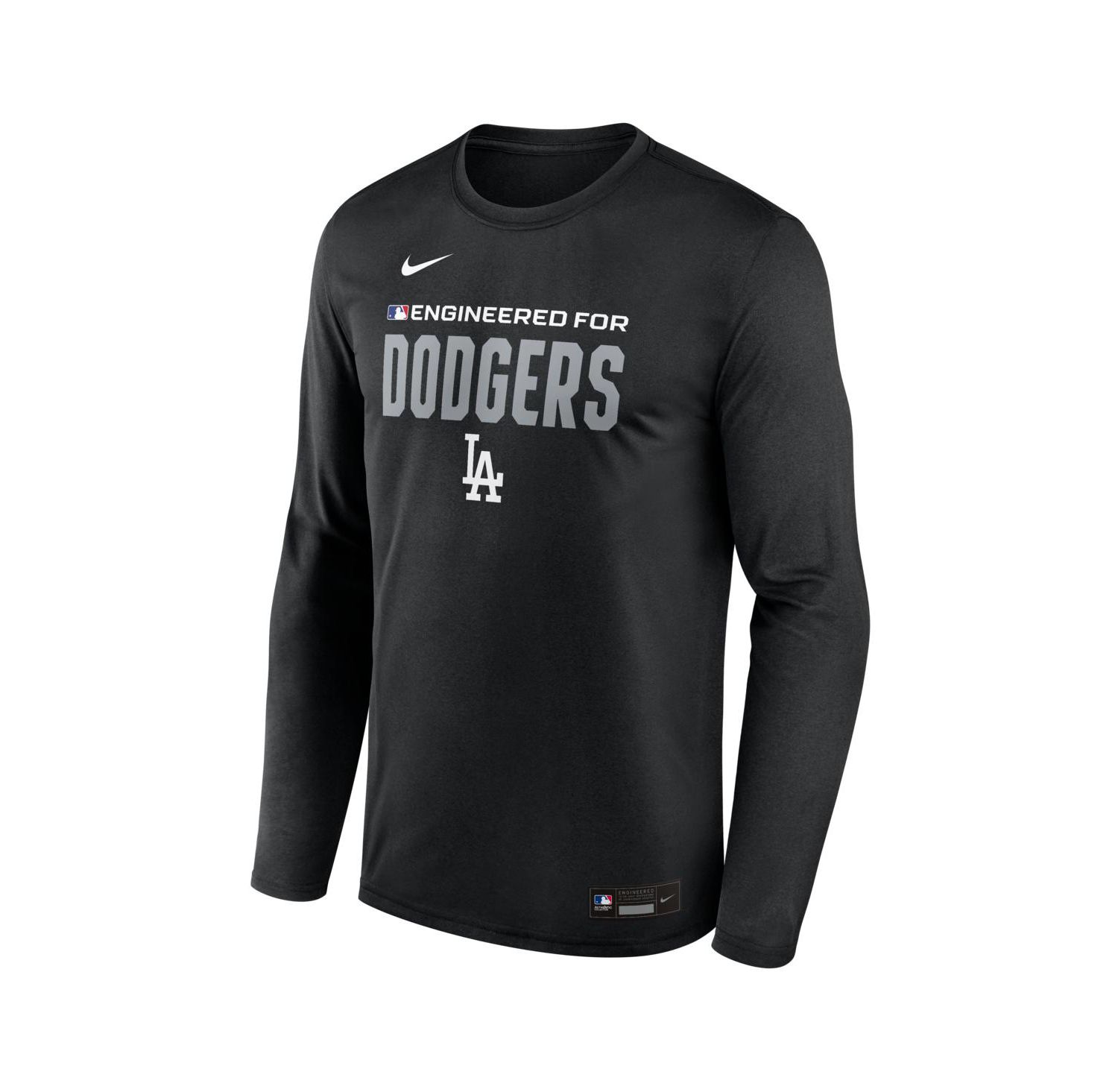 Men's Black Los Angeles Dodgers Authentic Collection Legend Dri-FIT Long Sleeve T-Shirt