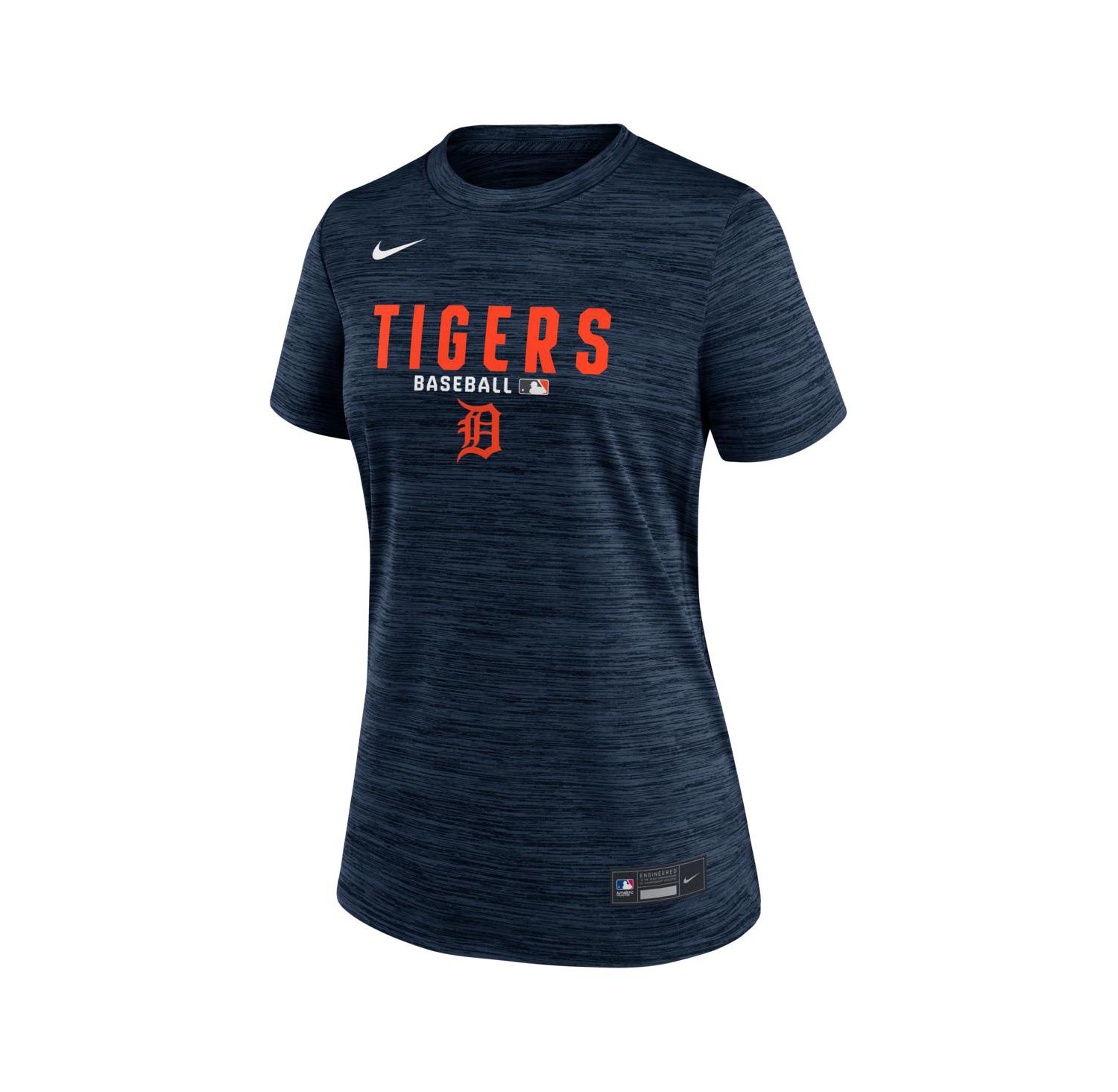 Women's Navy Detroit Tigers Authentic Collection Velocity Dri-FIT T-Shirt