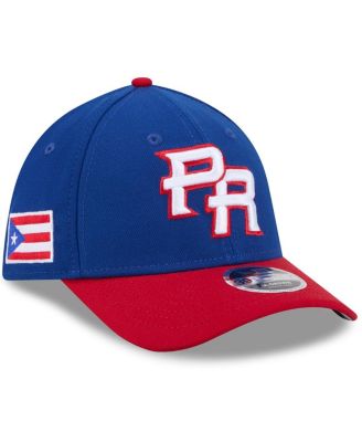 Men's Blue/Red Puerto Rico Baseball 2026 World Baseball Classic M-Crown 39THIRTY Flex Hat
