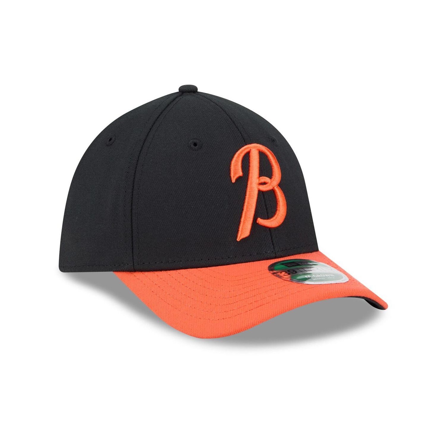Men's Black/Orange Baltimore Orioles Player Replica 39THIRTY Flex Hat