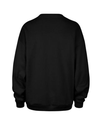 Women's Black New England Patriots Arch Cloud Oversized Sweatshirt