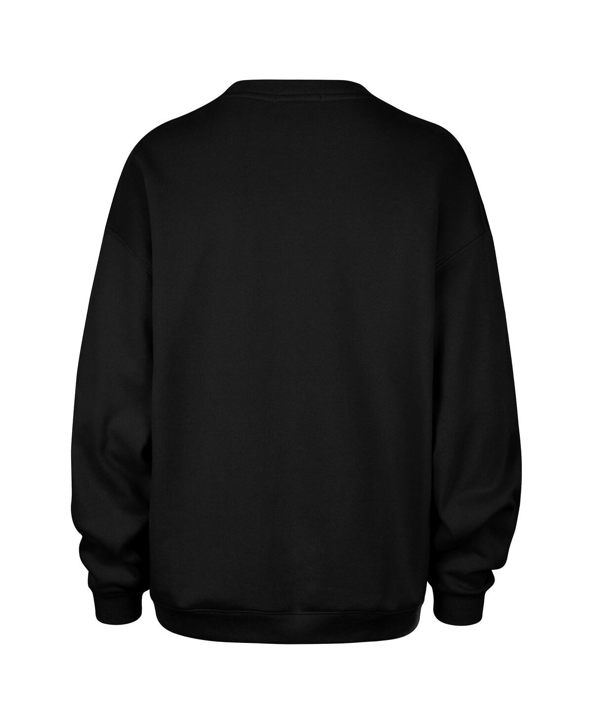 '47 Brand Women's Black New England Patriots Arch Cloud Oversized Sweatshirt