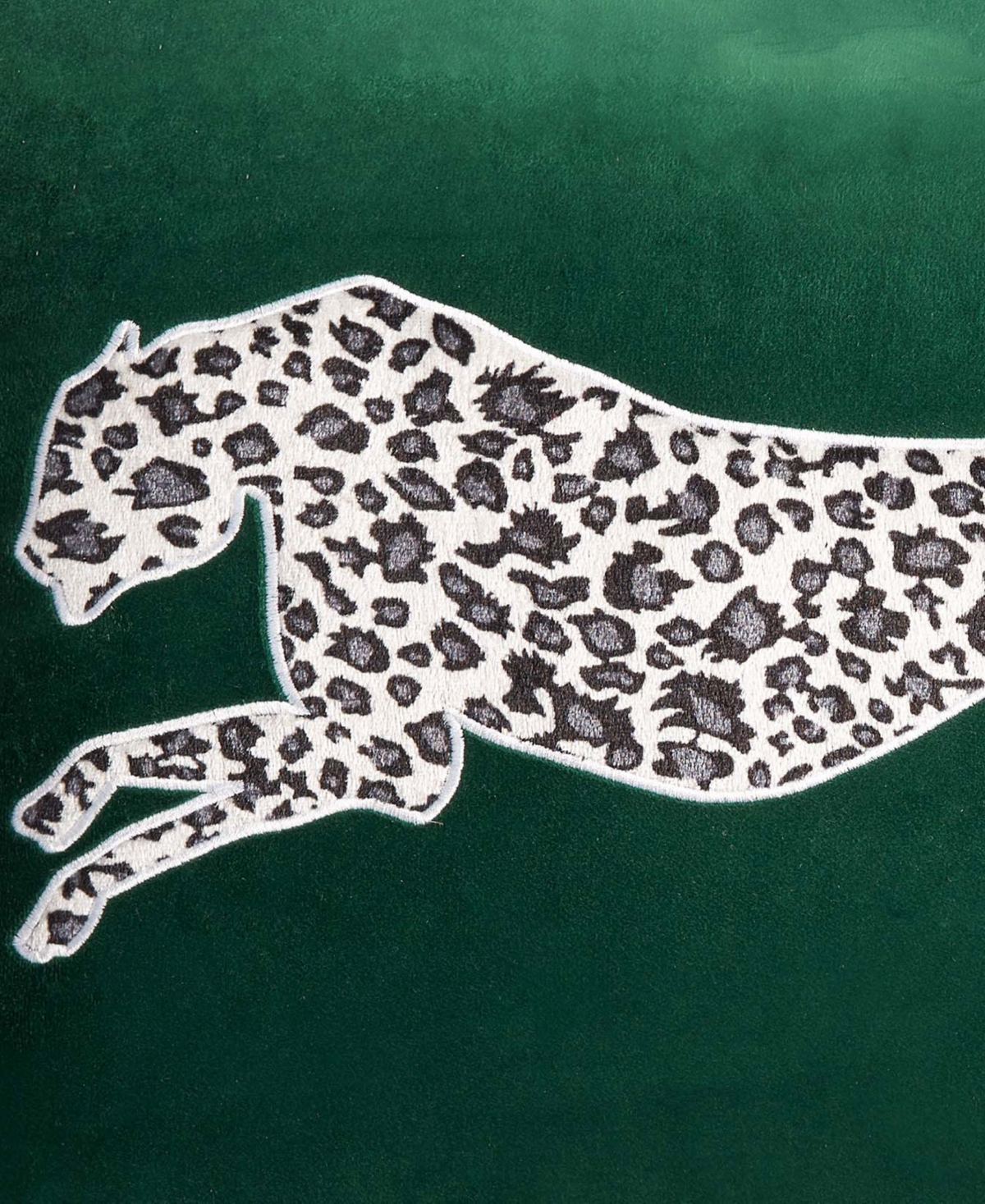Juicy Couture Embroidered Velvet Cheetah Decorative Pillow, 18" x 18"