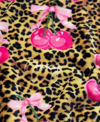 Printed Plush Oversized Throw, 60" x 70"