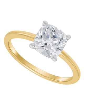 IGI Certified Lab Grown Diamond Solitaire Engagement Ring (2 ct. t.w.) in 14k White Gold or 14k Two Tone Gold