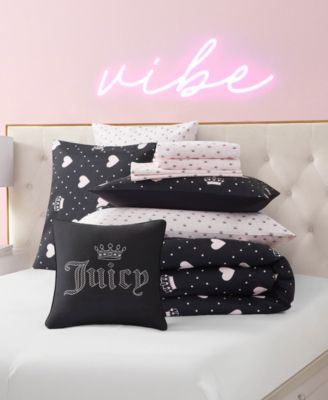 Hearts Diamond Bed in a Bag 8-Pc. Comforter Set, King