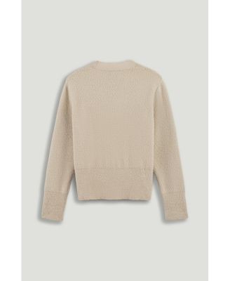 Women's Pearl-Button V-Neck Cardigan